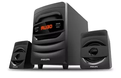Philips Audio MMS2625B 32W 2.1 Ch Wireless Bluetooth Wired Multimedia Speaker • $540.54