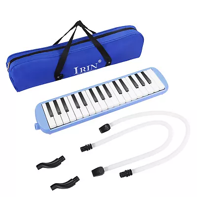 Melodica 32 Key (Blue) Blow Piano Keyboard W/ Bag 2 Tube & 2 Short Kit • $26.99