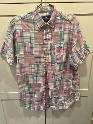 Men’s Vineyard Vines Adult Small Patchwork Short Sleeve • $22