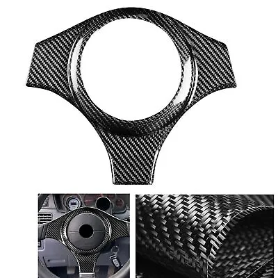 1pc Carbon Fiber Steering Wheel Cover Trim For Mitsubishi EVO 7 8 9 Black • $275.99