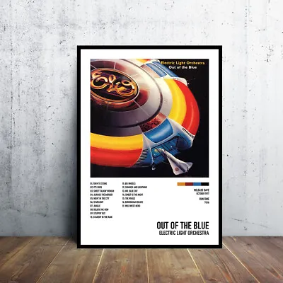 Out Of The Blue - Electric Light Orchestra Album Poster Custom Canvas Poster • $7.59