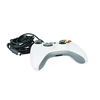 $29.95 • Buy Genuine Microsoft XBOX 360 Controller Wired - White