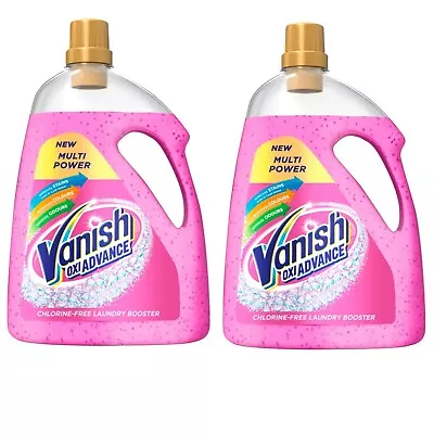 2 X Vanish Gold Oxi Action Gel Stain Remover Fabric Clothes Colour Safe 2250ml • £22.98