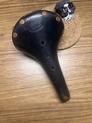 Vintage Brooks Saddle Conquest All Terrain Black Leather • $70