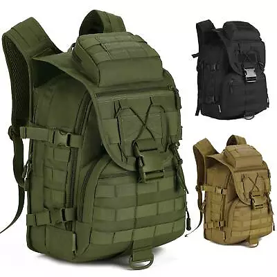40L Tactical Military Backpack Molle Gear Army Rucksck Assault Pack Camping Bag • £25.99