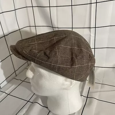 Brown Flat Cap Grey Flat Peaked Cap -NEW By Avenue Peaky Blinders • £8.99