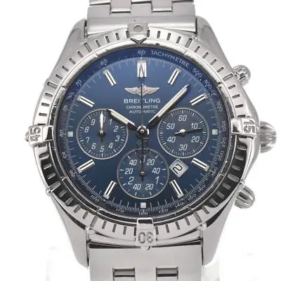 BREITLING Shadow Flyback A35312 Chronograph Blue Dial Automatic Men's B#127433 • $1710.80