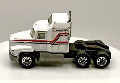 Matchbox 1990 MACK CH600 Tractor Truck WHITE 1:87 Diecast • $2