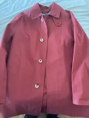 Mackintosh Dunoon Rain Coat Men 38 EUR 42 Slim Red Handmade In Scotland  • $350