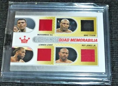 2010 Sportkings Muhammad Ali~Mike Tyson~Lennox Lewis~Roy Jones Jr 4x Mem Trunks • $299.95