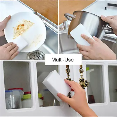 20 PCS/50 PCS/100PCS Cleaner Home Cleaning Magic Sponge Eraser Melamine 10x6x2 • $8.54