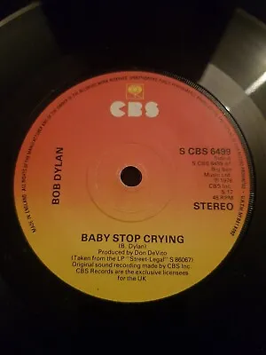 £1 • Buy Bob Dylan - Baby Stop Crying    7  Vinyl  Record Single 
