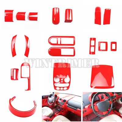 Red ABS Interior Accessories Kit Cover Trim For Volkswagen VW Beetle 2003-2006 • $224.09