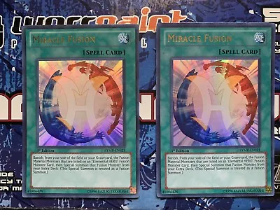 Yugioh 2* MIRACLE FUSION NM - Mint 1st Edition Ultra Rare RYMP-EN021 • $13.50