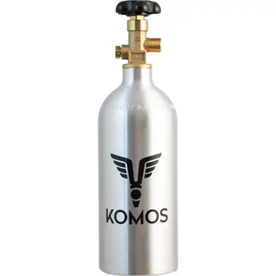 2.5 Lb C O2 Tank | Aluminum | KOMOS® Draft Beer Kegerator Welding Wine Homebrew • $90