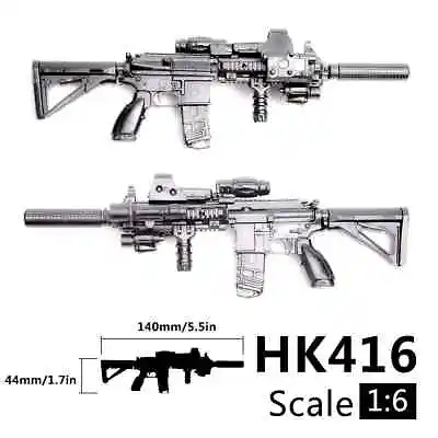 £5.95 • Buy 1/6 Scale Assault Rifles For 12  Action Figures UK 🇬🇧 Uzi Tavor MK416 MP5 