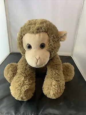 Bearington Collections Giggles Monkey Bear Stuffed Animal Plush Sitting Brown AM • $15.99