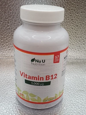 £6.99 • Buy Large 400 Tablets Vitamin B12 1000mcg High Strength Tiredness Fatigue Vegan Nu U