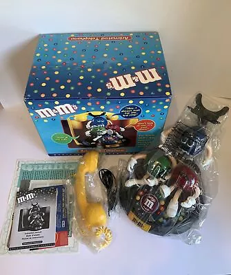 M&Ms Animated Telephone Lights Up And Talks BRAND NEW Vintage Complete In Box • $97