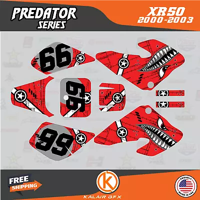 Graphics Kit For Honda XR50 (2000-2003) XR 50 Predator - Red • $48.99