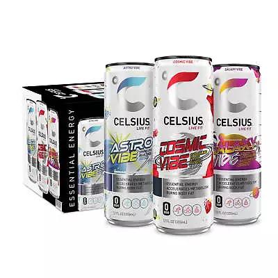 CELSIUS Sparkling Space Variety Pack Functional Essential Energy Drink 12 Fl Oz • $22.77