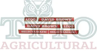 David Brown 1200 Selectamatic Tractor Decal Set • £29.99