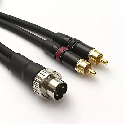 1m 'NAIM 4 Pin DIN - 2 X RCA' Gotham GAC-1 Hi-Fi Interconnect • £34.50