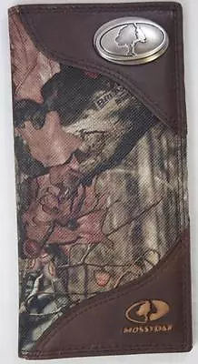 ZEP-PRO MOSSY OAK CAMO LOGO Leather & Nylon Roper WALLET ONLY NO BOX • $44