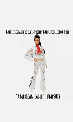 Barbie Elvis Presley Barbie Collector Doll  American Eagle  Jumpsuit 2021 • $100