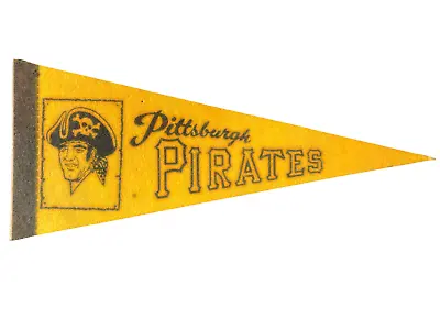 VINTAGE 1970's Pittsburgh Pirates 9 Inch Mini Felt Pennant • $8.13