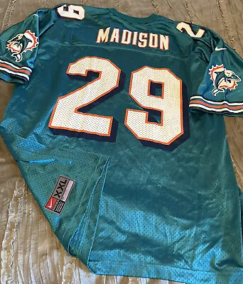 SAM MADISON Miami DOLPHINS Football NIKE Replica XXL Size 2XL Jersey VINTAGE NFL • $33.99