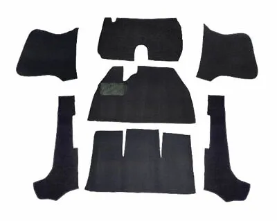 Bug Convertible58-70 7-piece Carpet W/footrest & Heater Grommets Black 3980 • $170.95