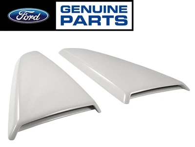 $289.95 • Buy 2015-2023 Mustang Genuine Ford Side Quarter Window Scoops White Platinum UG