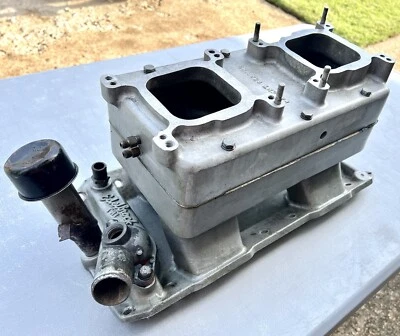 $799 • Buy VINTAGE 1969 Edelbrock TR1 Bread Box SBC Tunnel Ram Intake Manifold 1970 Rare