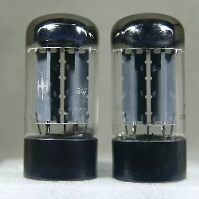 Matched Pair Mullard GZ34/5AR4 OO-Getter England Strong 4 Notch F32 June 1962 • $350