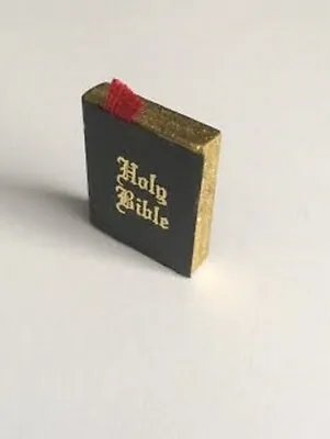 Holy Bible Dolls House Miniature 1.12 Scale Church Book Religion • £1.29