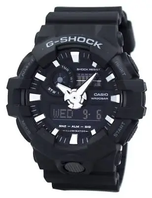 Casio G-Shock Illuminator Shock Resist Stopwatch Timer Alarm GA700-1B Mens Watch • $153.77