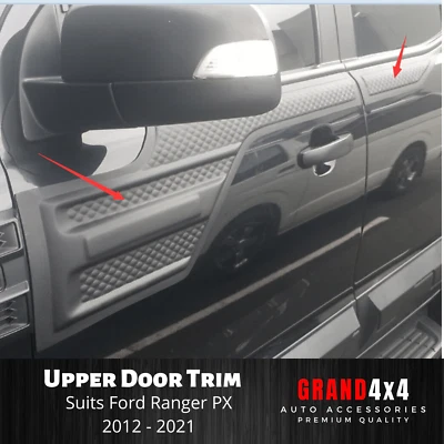 $139 • Buy Upper Door Trim Cladding Moulding Matte Black For Ford Ranger PX 2011 - 2021