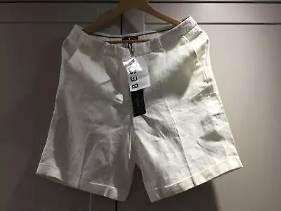 New Ladies Laura Clement Cream/off White Linen Shorts Size 10 • £6.99