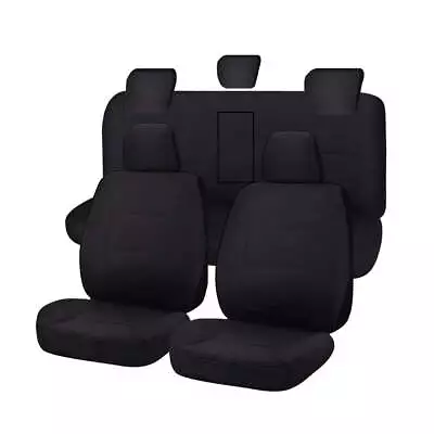 Canvas Seat Covers For HOLDEN COLORADO RG SERIES 06/2012-ON DUAL CAB UTILITY • $219