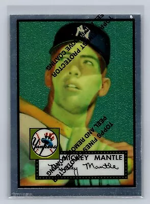 Mickey Mantle 1996 Topps Chrome Commemorative #311 1952 Topps Rc Yankees • $19.99