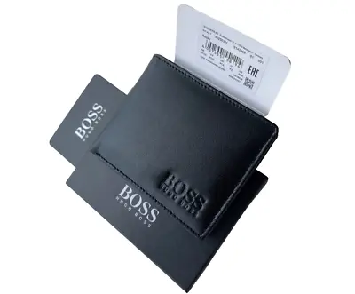 Hugo Boss Original Leather Wallet Credit Card Notes & Coins For Christmas Gift • £24.99