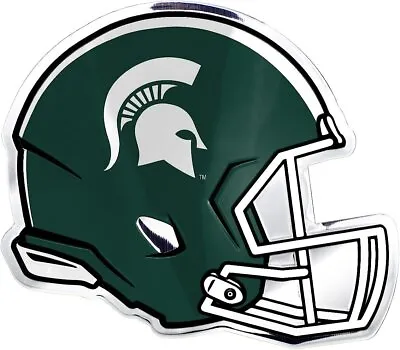 Michigan State University Spartans Helmet Design Embossed Color Auto Emblem... • $14.79