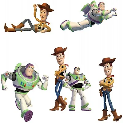 5 X Toy Story Bedroom Woody Buzz Photo Quality Full Colour Wall Stickers 3 Sizes • £11.49