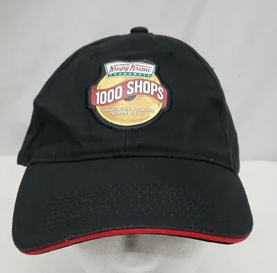 RARE! 2015 Krispy Kreme 1000 Shops Doughnut Black Hat Cap Strapback Adjustable  • $13.98