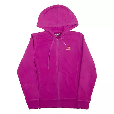 LE COQ SPORTIF Womens Purple Hoodie Full Zip M • £22.99