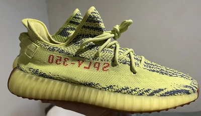 $200 • Buy Adidas Yeezy Boost 350 V2 Semi Frozen Yellow - Pre Owned - Mens 11.5 US / 11 UK