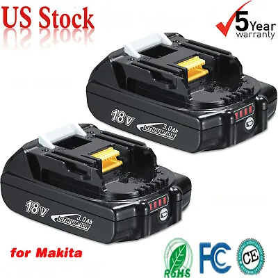 18V LXT Lithium-Ion 3.0Ah Replace Battery For Makita BL1830 BL1840 18 Volt Tools • $17