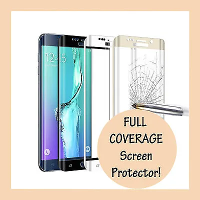 FULL COVERAGE Tempered Glass Screen Protector For Samsung Galaxy S8 S9 S10 Plus+ • $6.49