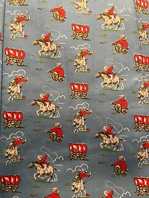 60cm X 140cm Cath Kidston Cowboy Blue Haberdashery Cotton Fabric New • £20